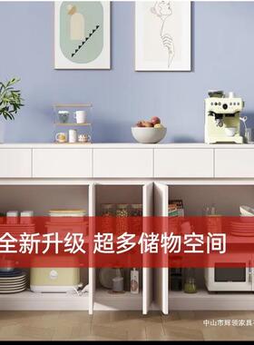 靠墙柜储16563物柜斗油带抽屉餐边柜风实木橱立柜茶水柜奶客厅收