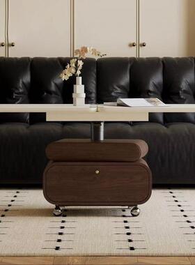 式复古实法茶几木餐桌34563美两用小户型升降式客厅家用轻奢新款