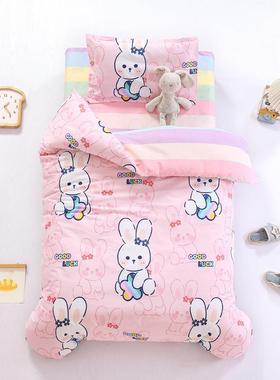 幼园被子三件休套VFO含六件套纯棉a芯类儿童宝宝午睡午四季加儿厚