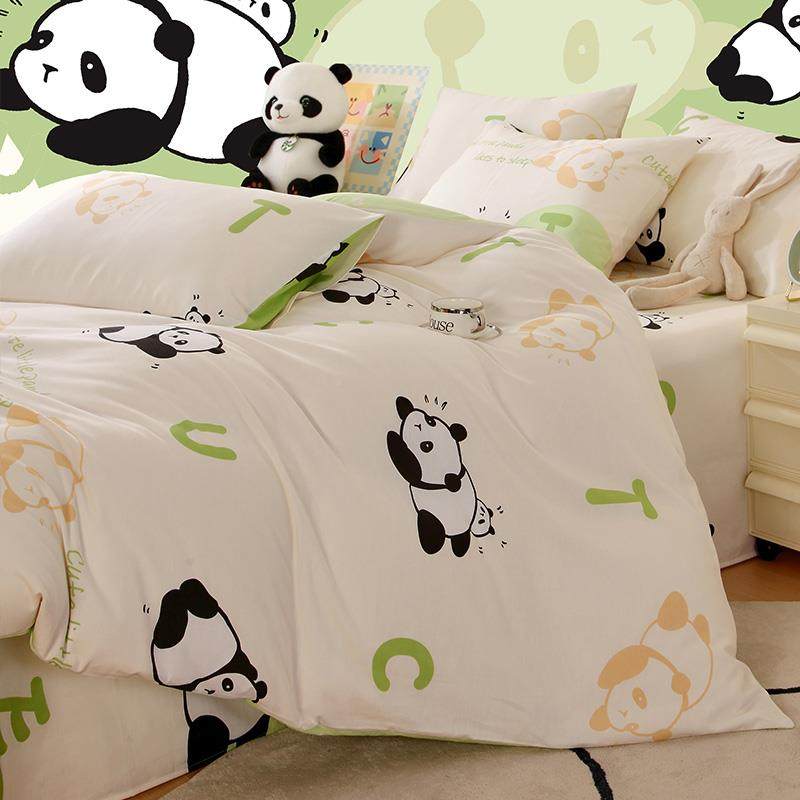 卡通可猫纯熊棉四件套加厚爱10被0HQQ-JXH1全棉学生宿舍单人套床