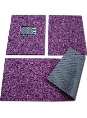 汽车脚垫通用PC加密丝圈三脚垫材可裁剪防滑加厚地V垫件RJS套跨卷