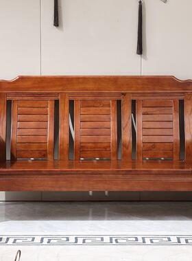 中实木10453发客厅三人位沙发茶几组合农村老式凉式经济型沙木质