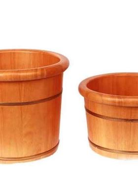 老树橡木按实腿木泡脚桶38254小洗脚高深足浴木质木盆实木摩桶养