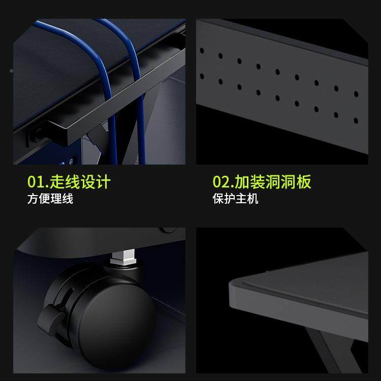 海景房台式主机箱支托架放式主机架两层移动电脑桌开底FCP座可置