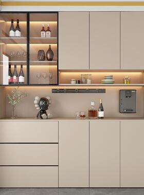 约批餐12831边柜高柜靠墙一体可可订客玄厅餐厅现收纳柜代简酒柜关柜双