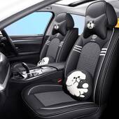 汽车坐垫全皮冰全包围汽四季 卡通用坐垫丝车372座垫通汽车座套车