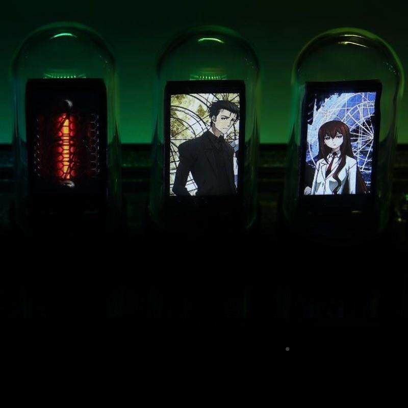 KI9S房电竞桌摆件电脑桌面CEH氛围摆件电竞间光布置拟辉管时钟面