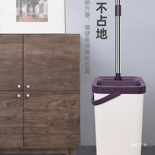 免手洗布托拖地2墩布不961锈钢把旋转平板拖 拖家用一拖净205新款