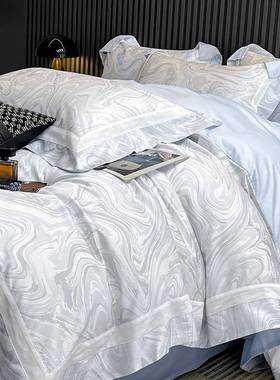 春夏爆款A数类全棉码印花四件套棉GAP轻奢长被绒棉床单套高纯端床