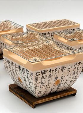 TY-2213809BBQ烧烤炉babe烤cu日式烤炉mn炭烧陶e瓷炉便携便携炉无