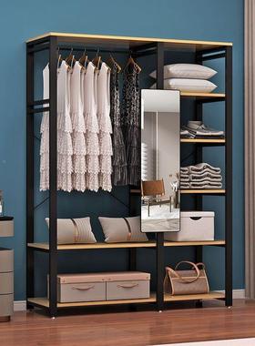 帽小架组合卧室家用收纳衣柜户型金开59935放式属高颜值衣简易衣