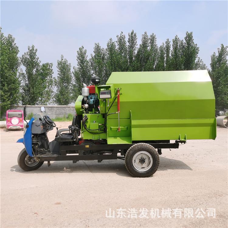 羊轮圈食槽全式自ABY动下料车省人工自走三撒料车养场殖青储料投