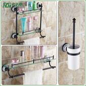 LG全铜欧式 浴杆室挂件装 黑古铜青花瓷浴巾套架毛FPCI巾厕纸架