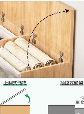 L阳台窗18823柜窗卧室飘台储物柜白色翻盖飘矮柜可坐榻榻米上开门