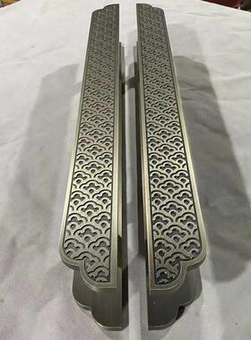 中式铝板古大手玻大璃拉门把手酒店会61753议室包间木门红古铜青