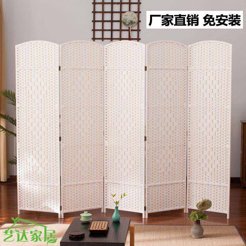 创XNV简意手草编屏风隔断时尚约客厅卧室折屏易简折叠移动工实木,乐器/吉他/钢琴/配件,其它乐器配件,淘宝优惠券,粉丝福利购,淘宝优惠卷