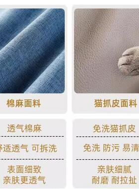 折叠用沙两发床沙发客厅204新款简易小户XND型沙发出租屋小2户型