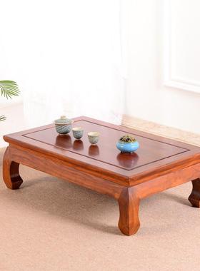 木炕桌榻炕几矮桌吃实饭桌桌飘茶窗榻米桌子70822明清古典中式仿