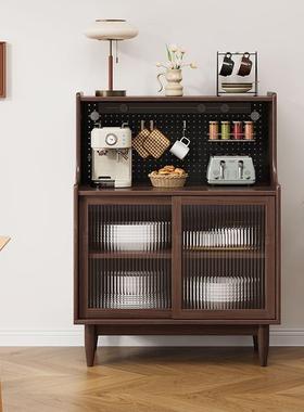餐边柜一体靠墙柜高储物柜简约现52381代柜日式茶水洞板客厅酒柜