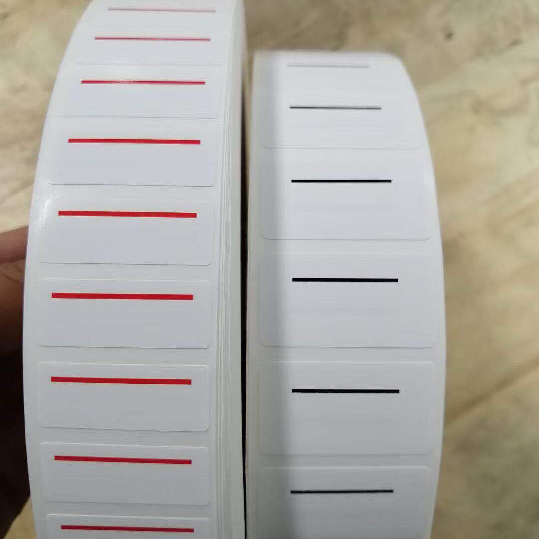 厂家直销 进口不干胶环保可降解2层服装吊牌标签12*31mm 1万张/卷