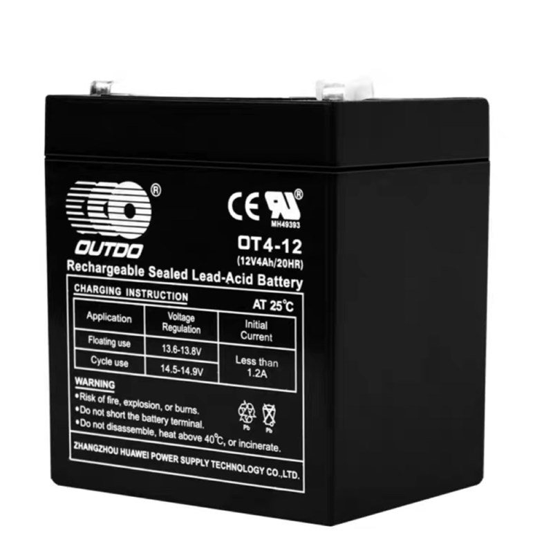 OUTDO奥特多蓄电池 OT4-12 12V4AH20/HR 铅酸免维护蓄电池包邮