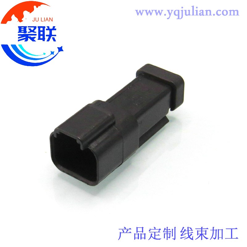 DJ3022Y-1.6-11/21B黑色 汽车线束插头2孔防水接插件配端子2P公母