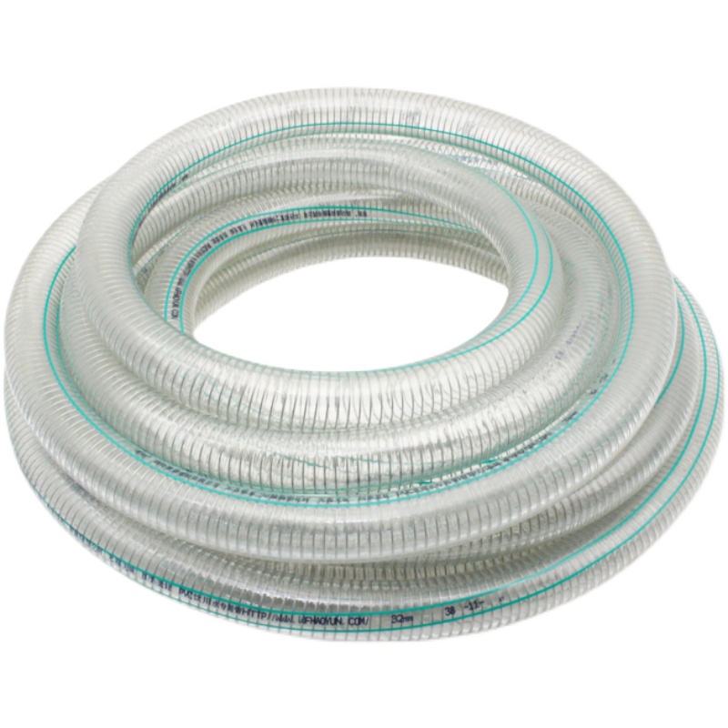 食品专用PVC钢丝管食品级塑料透明软管不含塑化剂无味耐高压水管