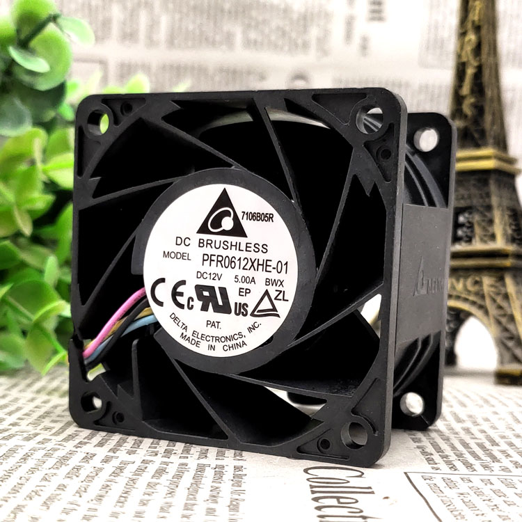 DELTA台达6CM 6038 PFR0612XHE-01 12V 5A大风量高速暴力散热风扇