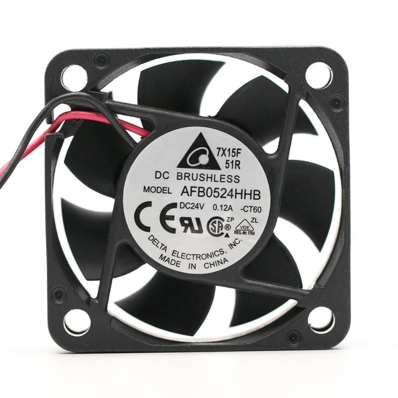 AFB0524HHB 台达5015 24V 0.17A 5CM 大风量 双滚珠 变频器风扇