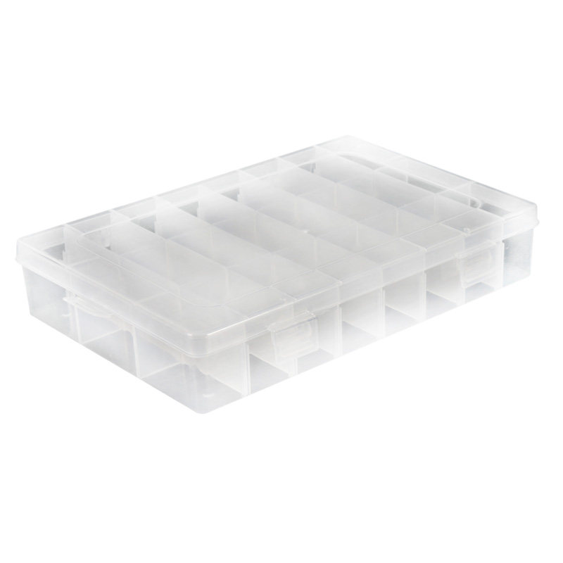 24格小号 内格可拆装 透明塑料零件收纳盒电子元器件分类储存物件,纺织面料/辅料/配套,其他纺织机械,淘宝优惠券,粉丝福利购,淘宝优惠卷