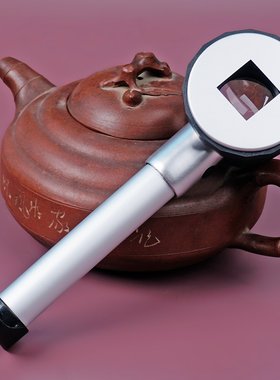 手持60倍高清紫砂茶壶鉴定放大镜带灯便携带刻度45倍看泥料150倍