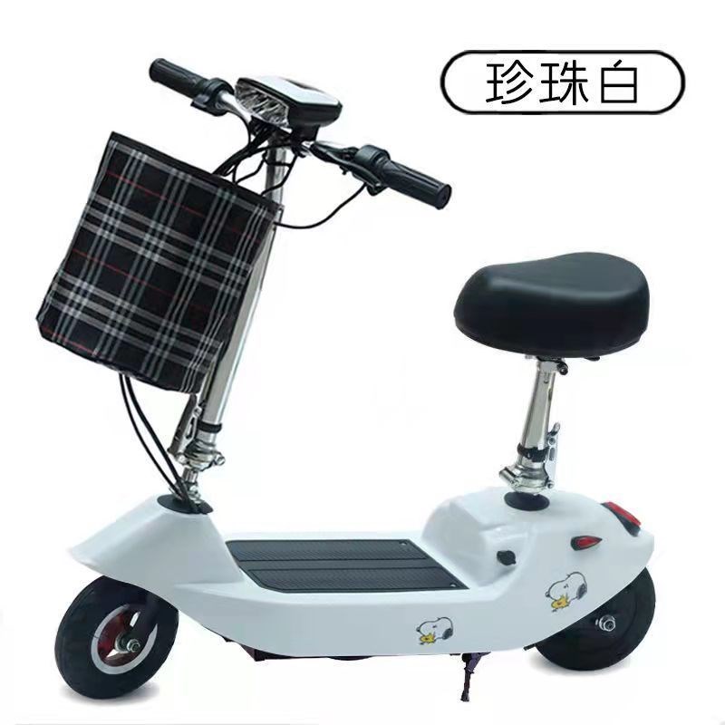 小海豚折叠电动滑板车小型迷你代步电瓶车成人锂电池轻便