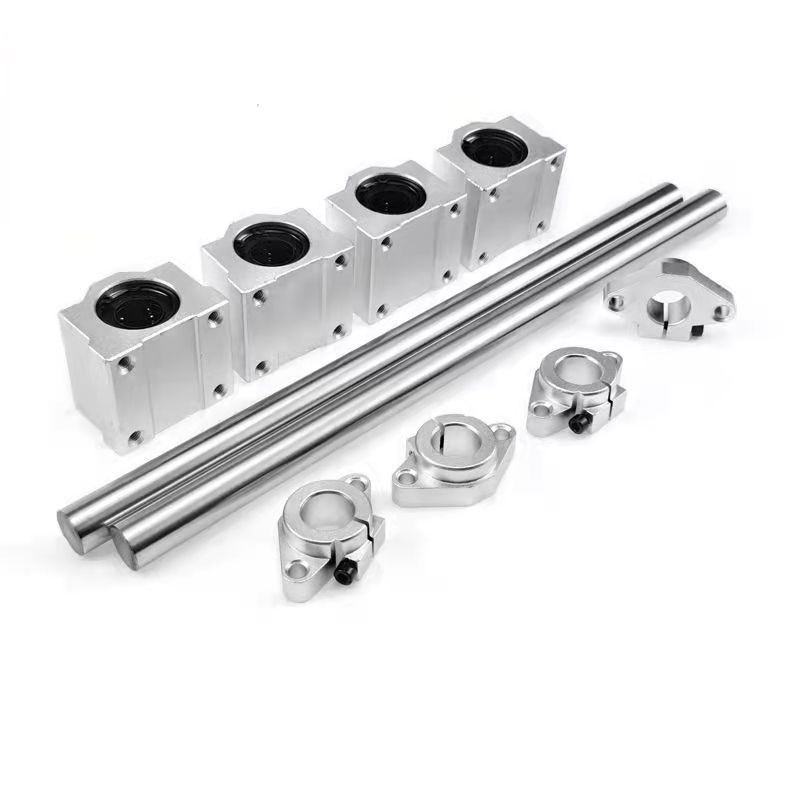 直线圆柱光轴导轨滑块套装/高精度木工推台手推锯/多功能滑轨滑台