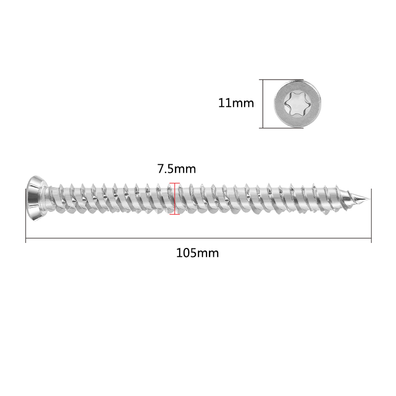 410不锈钢自切螺丝德式膨胀门窗断桥系统自攻螺钉82 102 122