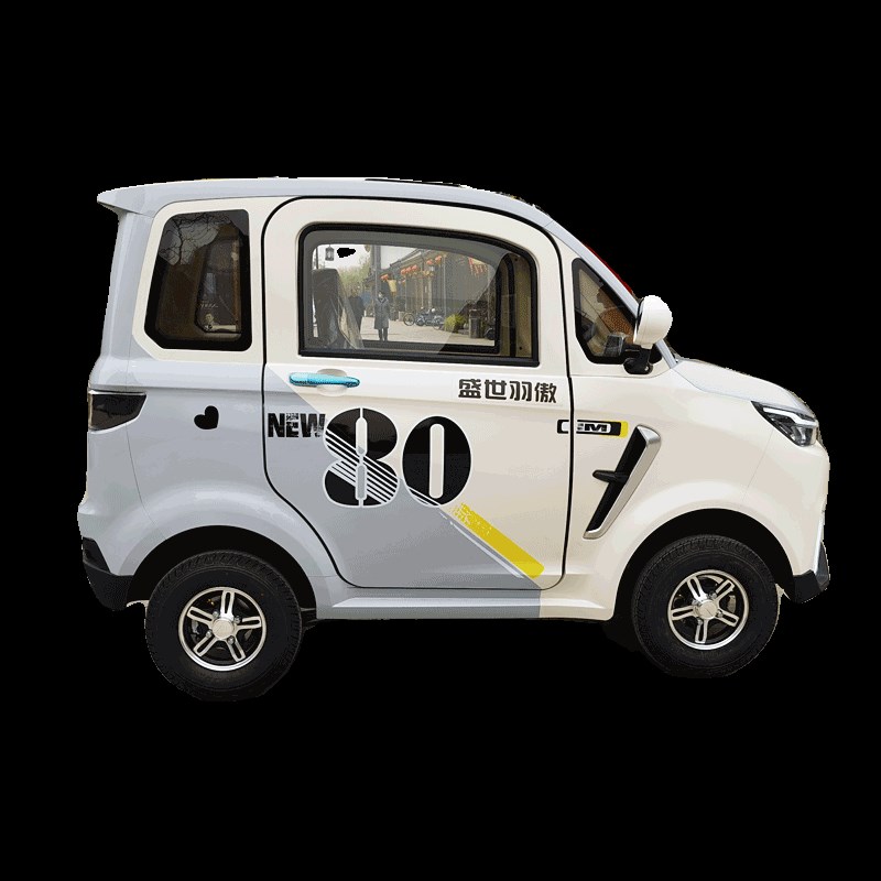 新款老年代步电动四轮车女士全封闭油电两用家用新能源低速小汽车