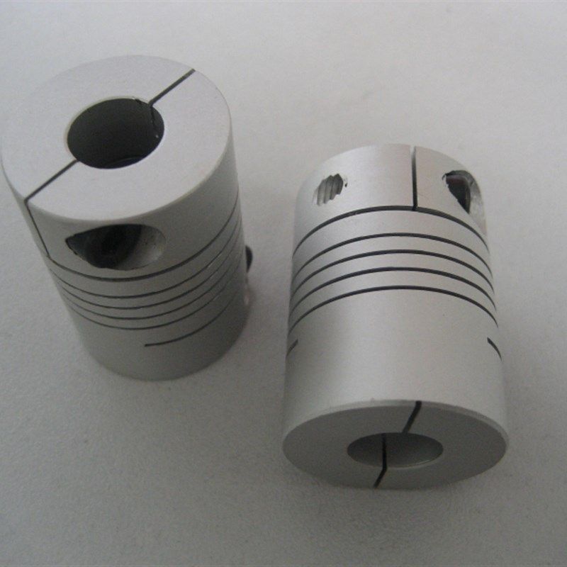 夹紧螺丝固定螺纹弹性联轴器 螺旋抱夹紧编码联轴器 编码器 丝杆