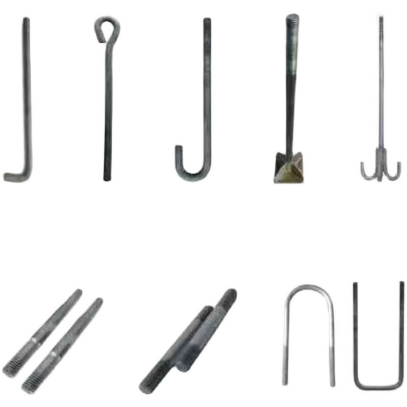 Q355B地脚螺栓预埋件7字9字型伞把焊板锚抓国标预埋螺丝M76M80M85