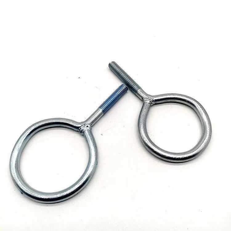 镀锌羊眼圈螺丝吊环套环螺栓管卡管子挂钩大圆圈M10*55/60/65/80/