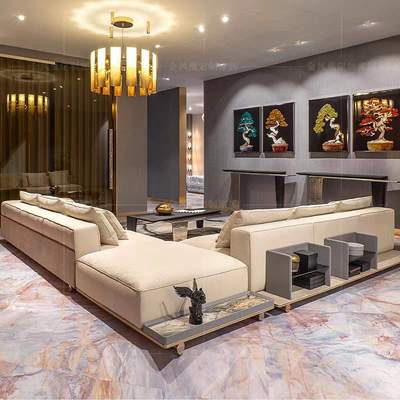 visionnaire沙发意式轻奢布艺大户型设计师转角沙发家具