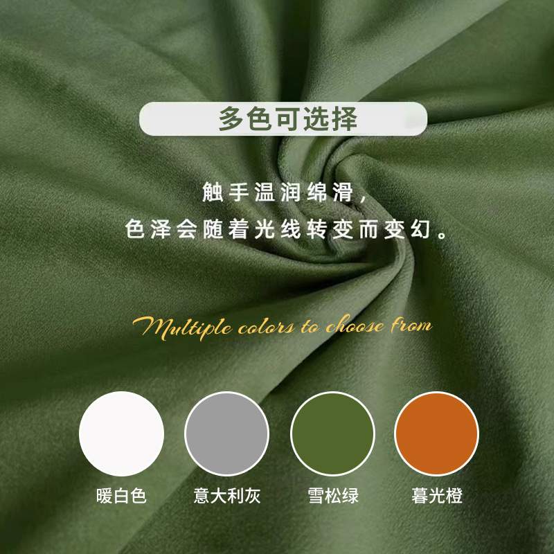 美式乡村拉扣布艺单双三人位沙发客厅法式复古丝绒轻奢绿色小沙发
