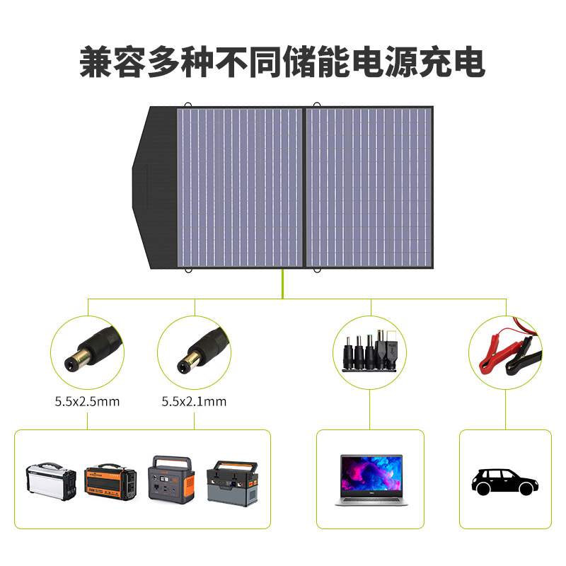 ALLPOWERS 18V100W便携式太阳能充电器太阳能充电板 太阳能折叠包