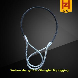 直发压制钢丝绳索具镀锌材质钢丝绳压制索具