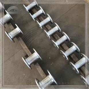 薄壁非标法兰金属软管泵连接软接头不锈钢波纹软管出口专用