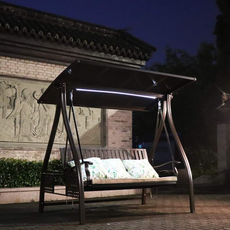 秋千户外庭院花园荡秋千吊椅铝合金摇椅室外秋千椅防雨吊床家用