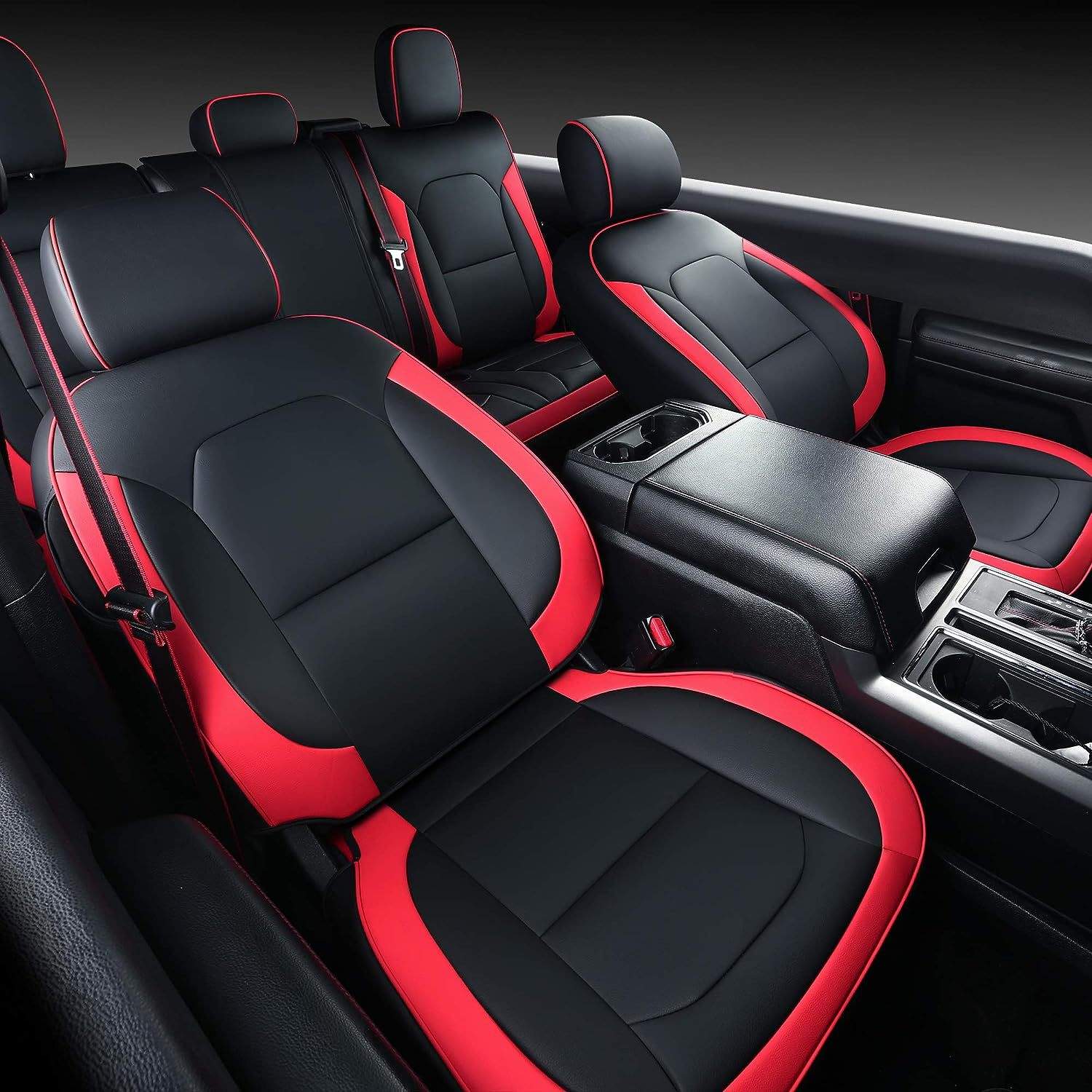 Ford F150 15-24年猛禽北美皮卡全包座椅套耐磨四季皮革汽车坐垫