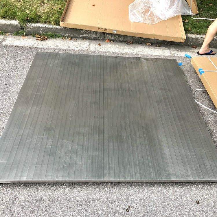 台面尺寸1500mm*1500mm不锈钢地磅 内置微型标签打印机电子平台秤