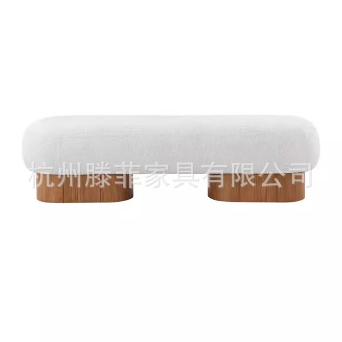 北欧布艺卧室床尾凳样板间入户门换鞋凳创意设计师创意衣帽间长凳