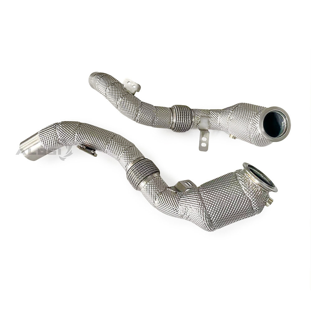 适用宝马X5 X6 4.4T(F15/F16)2013-2018有隔热保护高流量排气管