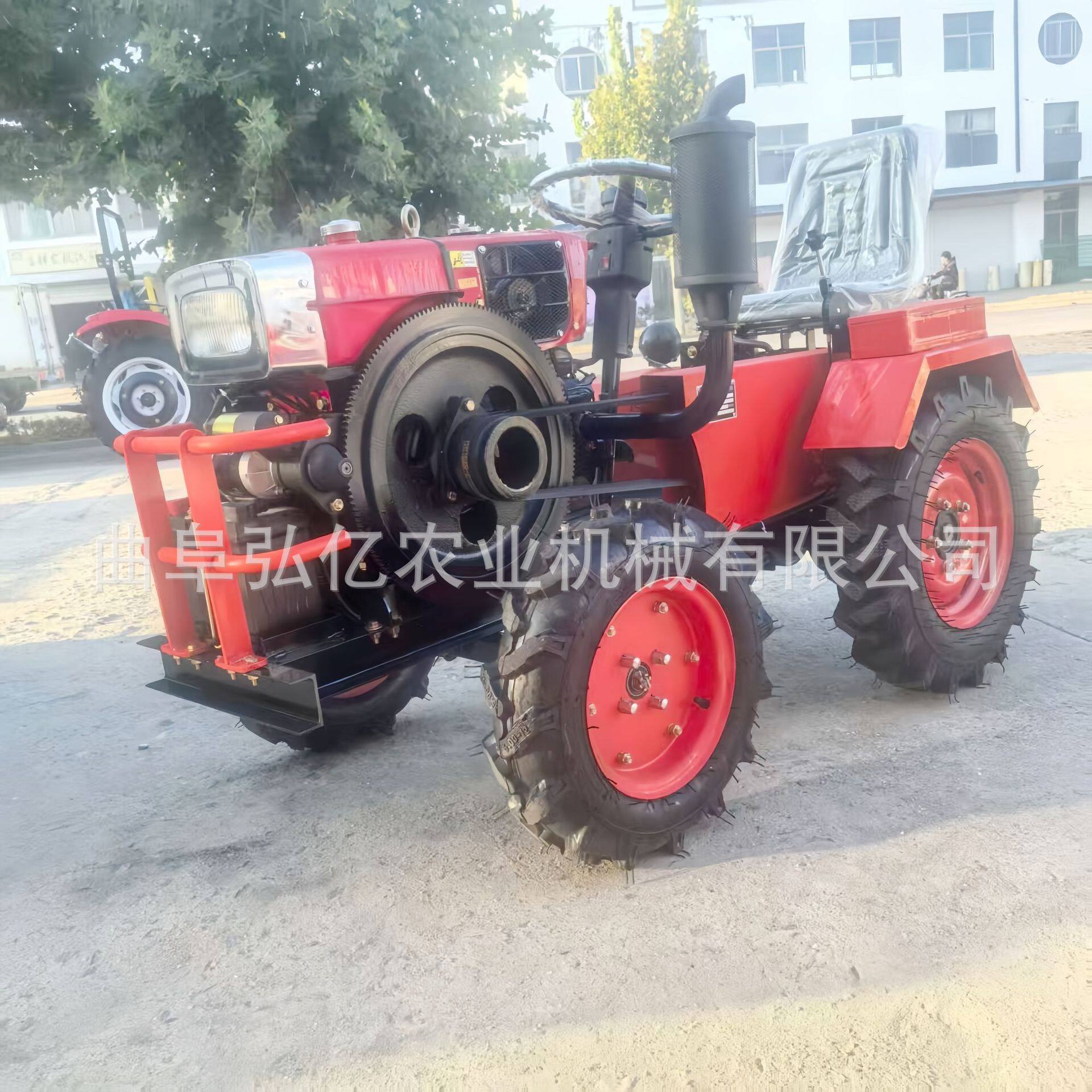出口四轮小型耕地机18马力电启动旋耕犁地机果园碎草开沟施肥播种
