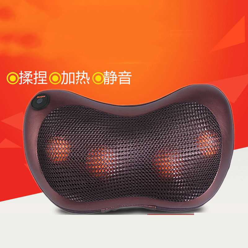 批发车载家用电动按摩枕肩部颈部腰部按摩器汽车按摩颈枕座椅头枕